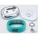 Oval A/C Housing Chrome FL/FX/XL72-75