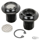 Radius Breather Bolts Black EVO91-22