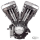 S&S V111 engine Blk No carb/No ign.