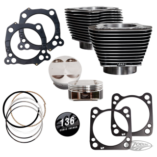 S&S 136CI cylinder kit ME17-UP Blk grani