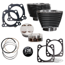 S&S 136CI cylinder kit ME17-UP Blk grani