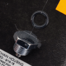 Oversized drain plug 9/16"-18 chrome