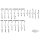 Chrome Rear Axle Kit UL/EL/FL36-57