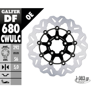 Galfer Wave FR Floating 11.5" CC Black