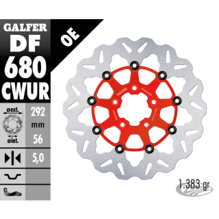 Galfer Wave FR Floating 11.5" Red