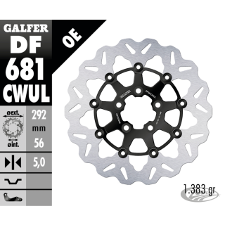 Galfer Wave RR Floating 11.5" Black