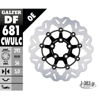 Galfer Wave RR Floating 11.5" CC Black