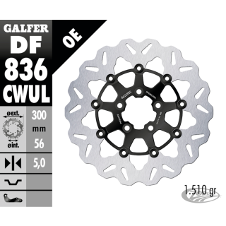 Galfer Wave RR Floating 11.8" Black