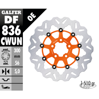 Galfer Wave RR Floating 11.8" Orange