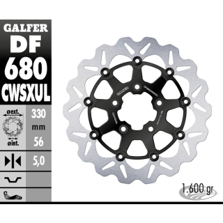 Galfer Wave FR Floating 13" Black