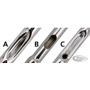 15" ChiZeled Bar 1" Chr Dimpled TBW