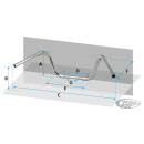 17" ChiZeled Bar 1" Chr Dimpled TBW