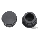 Black plastic tube plug, 1", pair