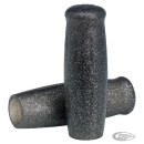Lowbrow Classic Grips 1" Metal Flake Blk