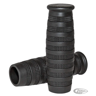 Lowbrow Knurled Grips 7/8" Black