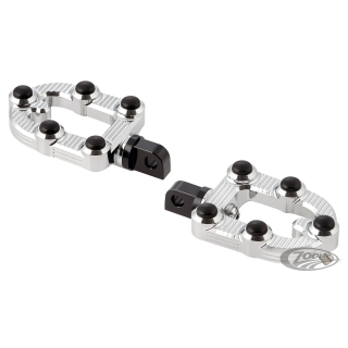 Ness MX DR Foot Pegs Chrome ST18-Up