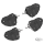 RydeCulture Foot Pegs Black Male Mounts