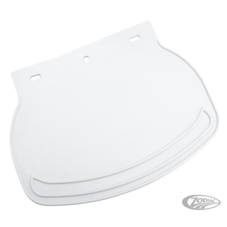 Rubber Mud Flap Plain White