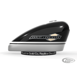 Tank Aufkleber Black/Silver/White XL Sportster 63-65
