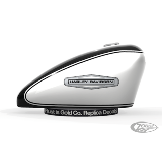 Tank Aufkleber Black/Silver/White XL Sportster 66-68