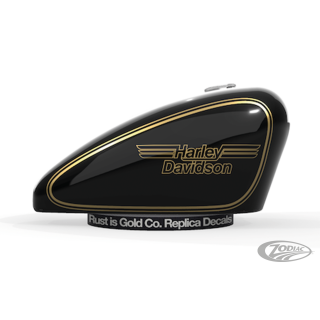 Tank Aufkleber Gold/Black XL Sportster 1982