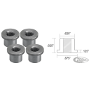 Flanged Bungs 1/8" NPT Thread 4Pck