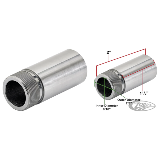 Weld-In Steel Long Petcock Bung 22mm