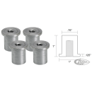 Flanged Bungs Blind 5/16-18" Thread 4Pck
