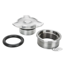 Cast Alu Spinner Gas/Oil Cap Kit Natural