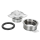 Cast Alu Spinner Gas/Oil Cap Kit Natural