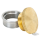 Knurled Brass Gas/Oil Cap Kit Unvented