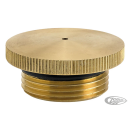 Knurled Brass Gas Cap Vented