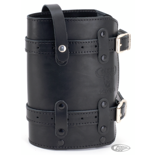 Texas Leather 1.5L Canister Holder Black