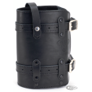 Texas Leather 1.5L Canister Holder Black