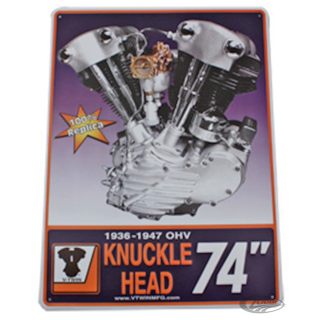 Knucklehead Engine Plaque