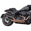 Double Slip-On Muffler Set Endcap Tracker Carbon Black Ceramic Coated
