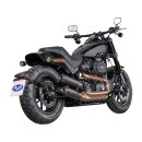 Double Slip-On Muffler Set Endcap Tracker Carbon Black Ceramic Coated