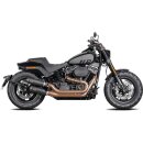 Double Slip-On Muffler Set Endcap Tracker Carbon Black Ceramic Coated