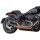Double Slip-On Muffler Set Endcap Tracker Carbon Black Ceramic Coated