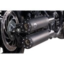 Double Slip-On Muffler Set Endcap Chubby Chrome