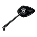mo.view sport Mirror Stem length: 180mm Black Anodized