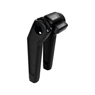 Performance Club Style Riser Kit 9" Height, 1 1/4" Handlebar Clamp for Digital Instrument Black Satin