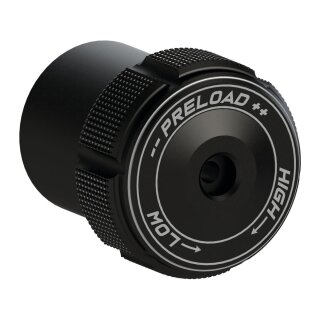 Stoßdämfer-Einstellknopf Black Satin Anodized