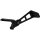 Aluminium Medium Length Side Mount License Plate Bracket with Approval Black Anodized