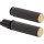 Knurled Fusion Grips Black Rubber, Chrome Endcap 1" Throttle By Wire