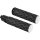 Diamond Grips Black Rubber, Chrome Endcap 1" Throttle By Wire