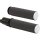 Knurled Fusion Grips Black Rubber, Black Endcap 1" Throttle By Wire