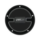 TB-S Clutch Cover Black Cut Anodized