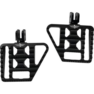 V1 Performance Passenger Mini Floorboards Black Satin Anodized