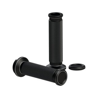 SP-S Grips Black Cut Anodized 1" Throttle By Wire